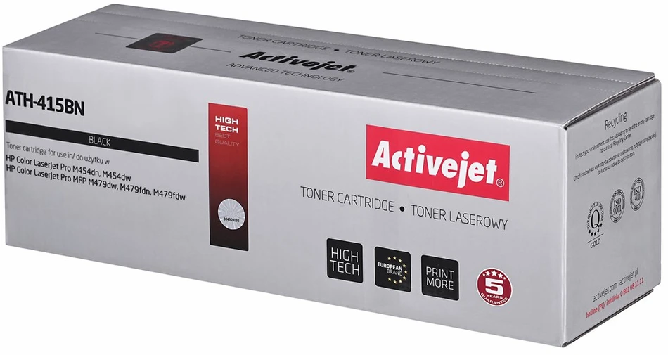 Activejet ATH-415BNX Toneris (replacement HP 415X HP415X W2030X; Supreme; 7500 pages; juodas)