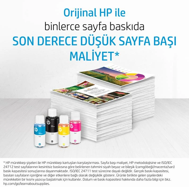 Hewlett Packard (HP) HP GT52 originalus, žalsvai mėlynas rašalo butelis