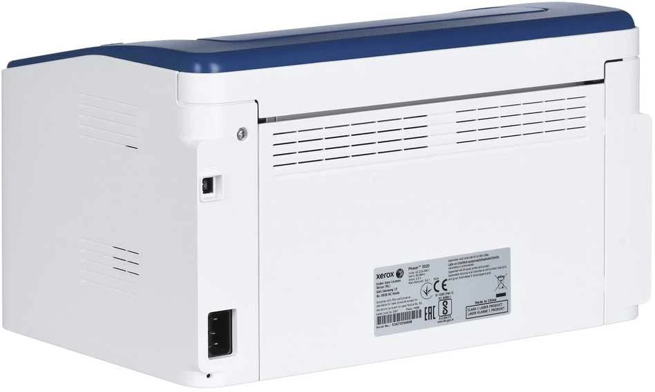 Spausdintuvas „Xerox Phaser 3020BI“, A4, mono lazeris, 20 ppm, 15 000 per mėnesį, 128 Mb, 8,5 sek., 150 lapų, USB 2.0, „WiFi“
