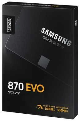 Kietasis vidinis diskas SSD SAMSUNG 870 EVO 250GB/SATA/ML/2,5/MZ-77E250B/EU
