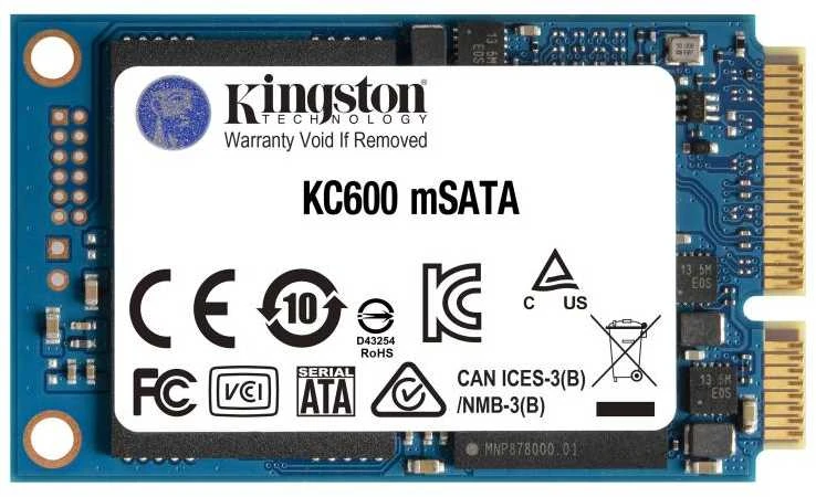 SSD - Kingston KC600 512GB mSATA 550MB/s Skaityti 520MB/s Rašyti