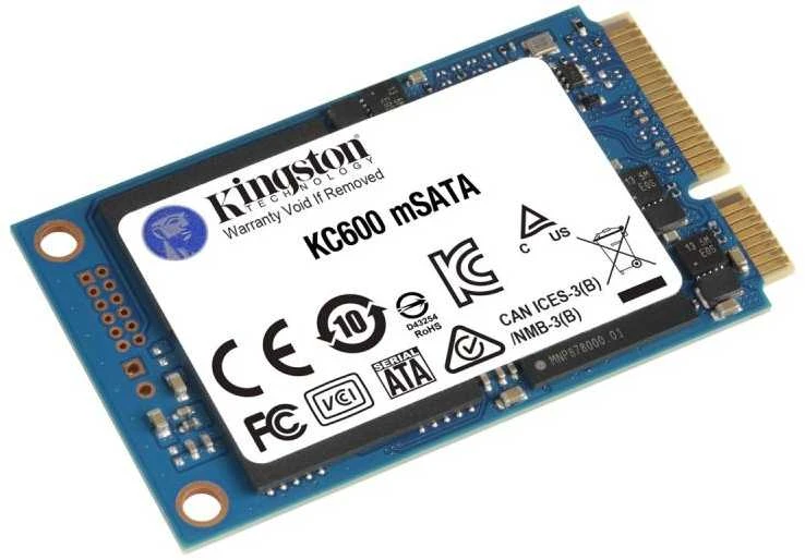 SSD - Kingston KC600 512GB mSATA 550MB/s Skaityti 520MB/s Rašyti