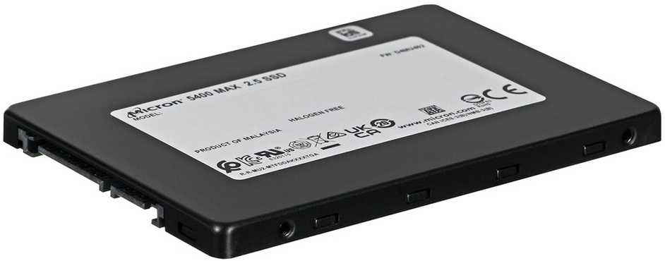 SSD – „Micron 5400 MAX 960GB SATA 2,5" 256 bitų AES