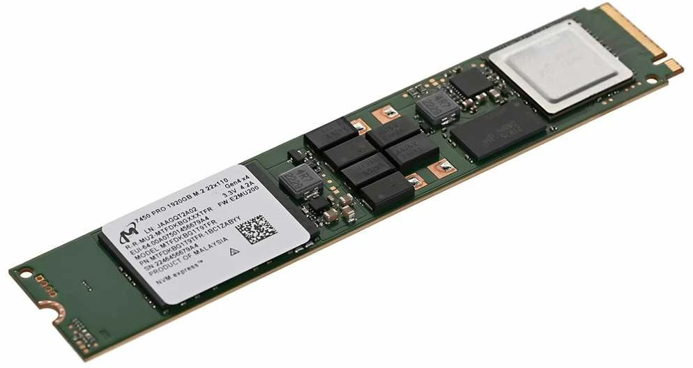 „Micron 7450 PRO 1920GB NVMe M.2“ (22x110) ne SED įmonės SSD [vienas paketas]