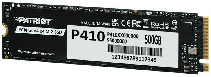 Patriot P410 PCIe NVMe 500GB