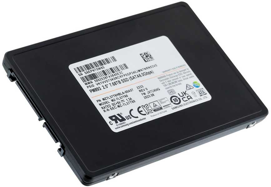 SSD - Samsung PM893 7.68TB SATA 2.5" V-NAND TLC