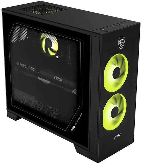 MSI MAG Infinite S AI 2NVL5-012XEU Core Ultra 5 225F 16GB DDR5 1TB SSD GeForce RTX 5060 8GB VENTUS 2X OC V1 AW-XB560NF (Wi-Fi 6E) Bluetooth 5.3 500W noOS