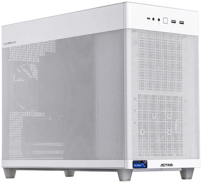 Stacionarus kompiuteris Actina 5901443430599 PC AMD Ryzen™ 7 8700F 32 GB DDR5-SDRAM 1 TB SSD AMD Radeon RX 9070 XT Mini Tower Baltas
