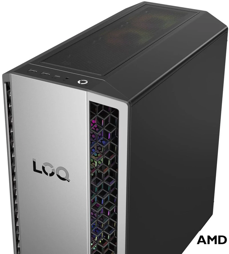 Stacionarus kompiuteris Lenovo LOQ Tower 26ADR10 Ryzen 7 8745HX 32GB DDR5 5200 1TB SSD GeForce RTX 5060 8GB Windows 11 Luna Pilkas / Eclipse Juodas