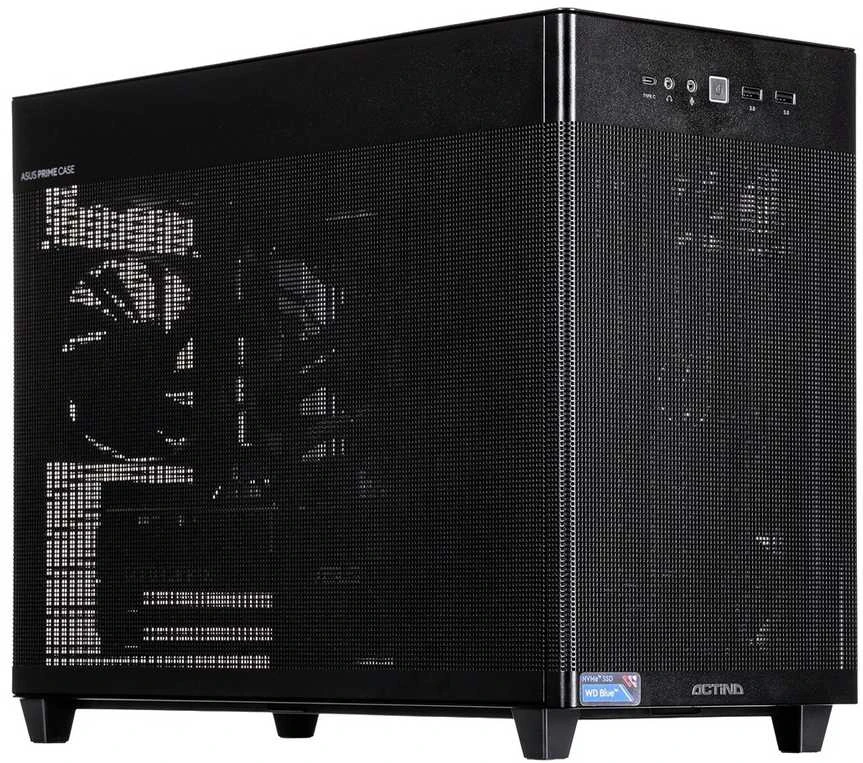 Stacionarus kompiuteris Actina 5901443430605 PC AMD Ryzen™ 7 9700X 32 GB DDR5-SDRAM 1 TB SSD AMD Radeon RX 9070 XT Mini Tower Juodas