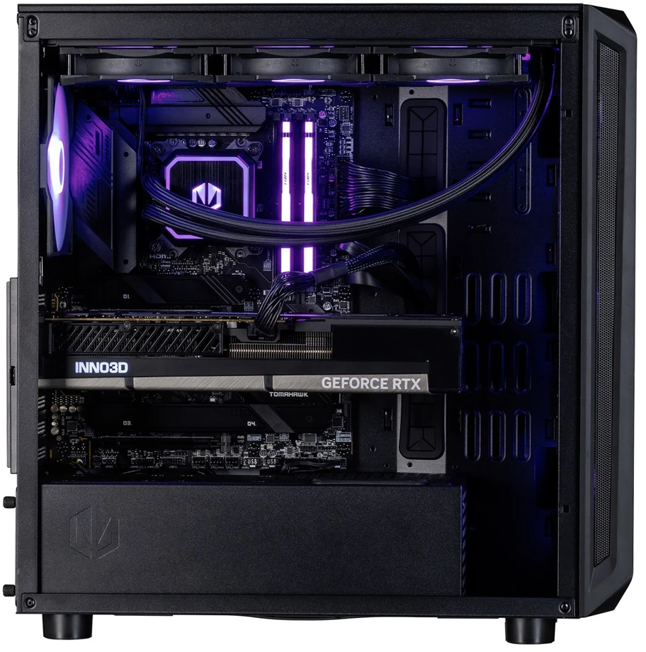 Stacionarus kompiuteris Actina 5901443414063 asmeninis kompiuteris Intel Core Ultra 9 285K 64 GB DDR5-SDRAM 2 TB SSD NVIDIA GeForce RTX 5090 Midi Tower Juodas