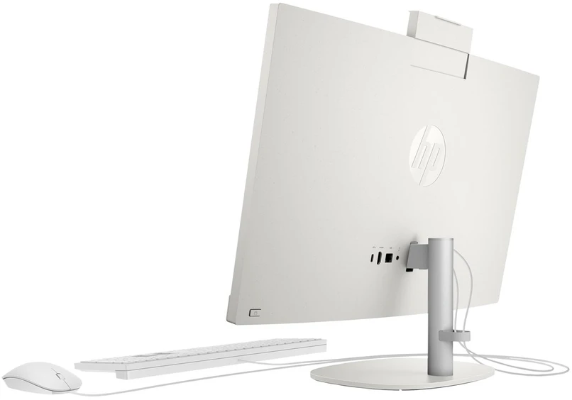 „Hewlett Packard“ (HP) HP 24-cr0334nw AMD Ryzen™ 7 7730U 60,5 cm (23,8 colio) 1920 × 1080 pikselių „viskas viename“ kompiuteris 16 GB DDR4-SDRAM 512 GB SSD Nemokamas DOS Wi-Fi 6 (802.11ax) Baltas