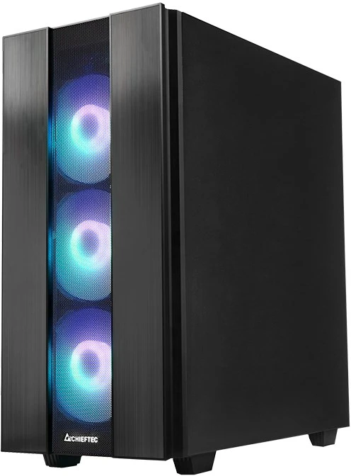 CHIEFTEC Hunter 2 gaming chassis ATX Juodas