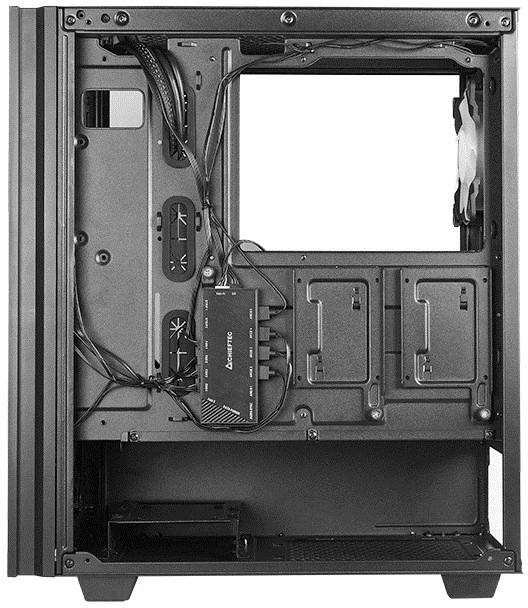 CHIEFTEC Hunter 2 gaming chassis ATX Juodas