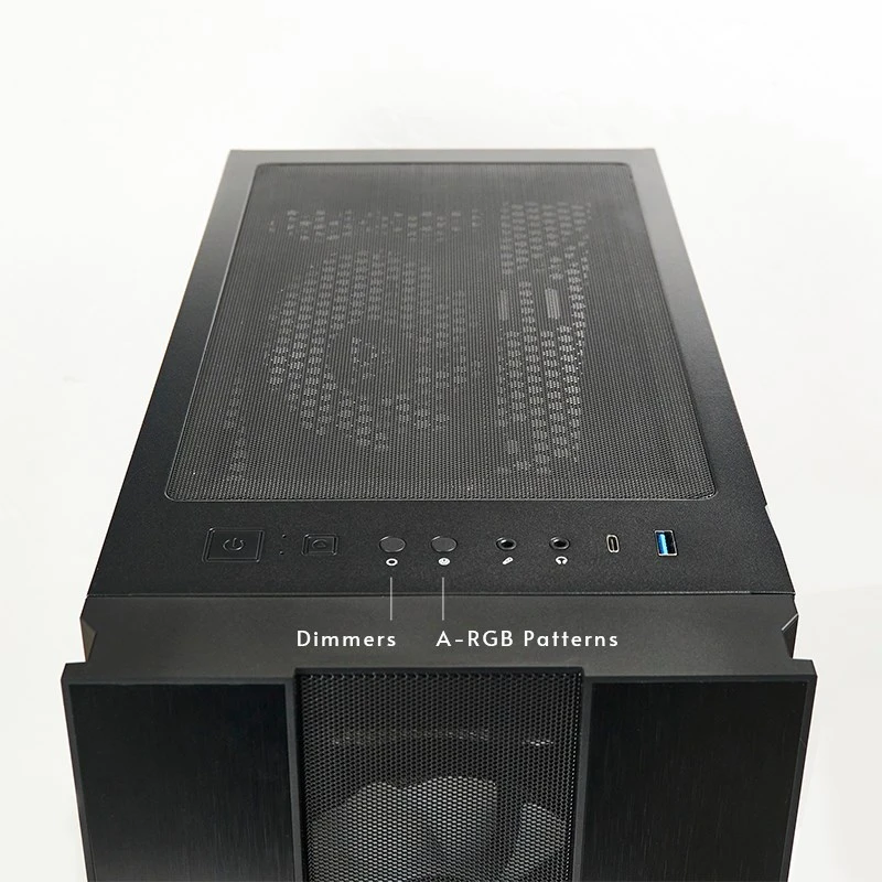 CHIEFTEC Hunter 2 gaming chassis ATX Juodas