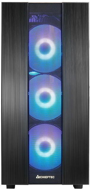 CHIEFTEC Hunter 2 gaming chassis ATX Juodas