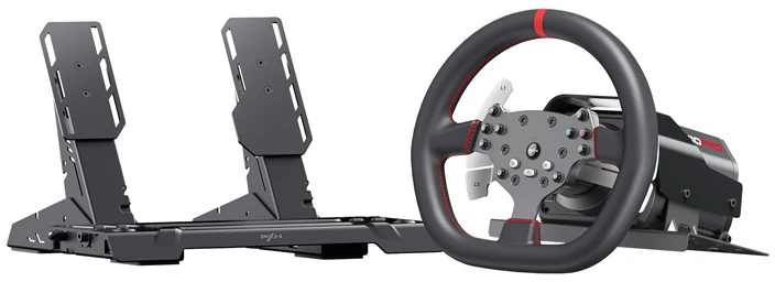 PXN-V10 Ultra žaidimų rinkinys - vairas + pedalas + spaustukai + tvirtinimo priedai (PS4 / XBOX One / PC / XBOX Series X&S)