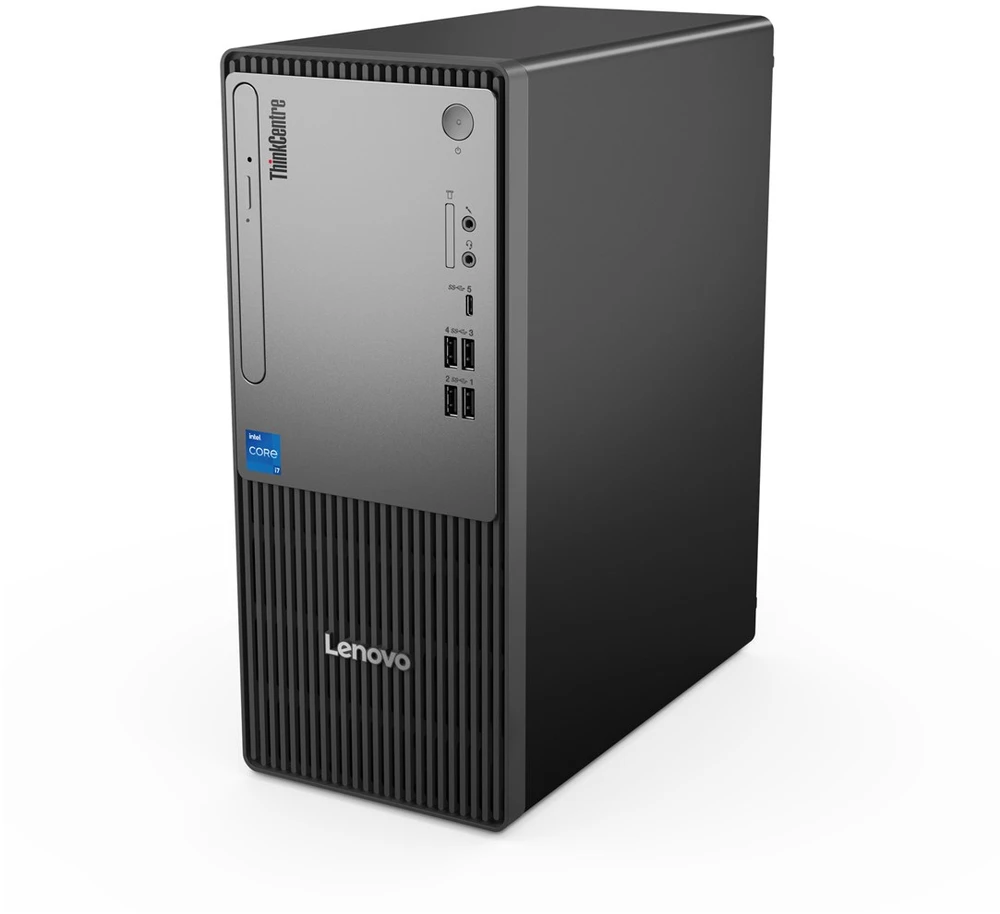 Lenovo ThinkCentre neo 50t Intel® Core™ i3 i3-14100 8 GB DDR5-SDRAM 512 GB SSD Windows 11 Pro Tower PC Juodas, Pilkas