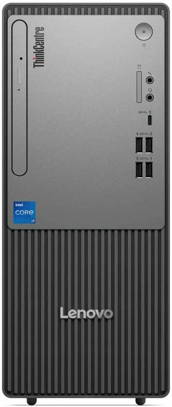 Stacionarus kompiuteris Lenovo ThinkCentre neo 50t Intel® Core™ i3 i3-14100 8 GB DDR5-SDRAM 256 GB SSD Windows 11 Pro Tower PC Juodas, Pilkas