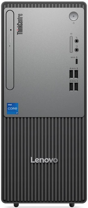Lenovo ThinkCentre neo 50t Intel® Core™ i3 i3-14100 8 GB DDR5-SDRAM 512 GB SSD Windows 11 Pro Tower PC Juodas, Pilkas