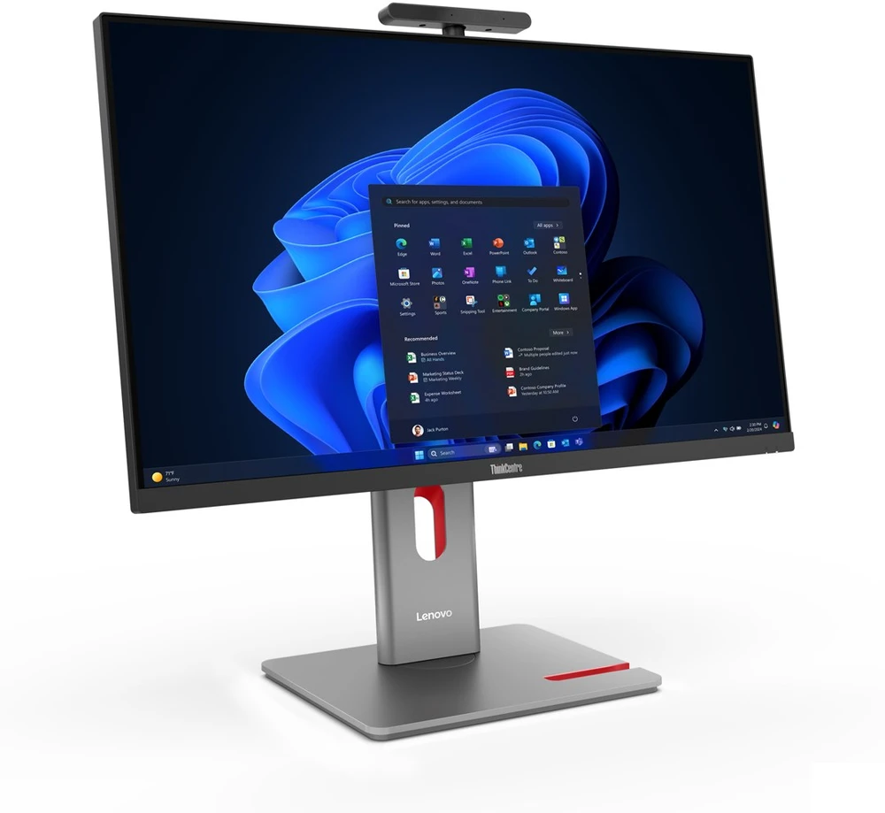 Stacionarus kompiuteris Lenovo ThinkCentre M90a Pro Gen 6 Intel Core Ultra 5 225 68,6 cm (27") 2560 x 1440 pikselių "All-in-One" kompiuteris 16 GB DDR5-SDRAM 512 GB SSD Windows 11 Pro Wi-Fi 6E (802.11ax) Juodos spalvos