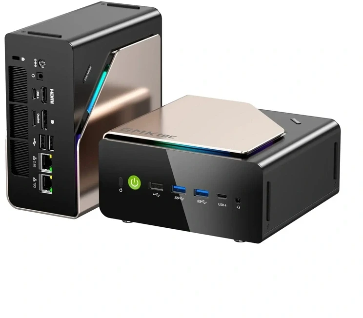 GMKTEC EVO-T2S mini kompiuteris su Intel Panther Lake X7 358H, 64GB ir 1TB