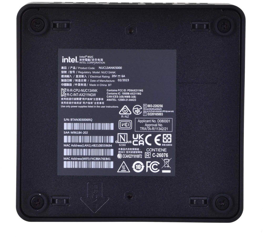 Mini kompiuteris ACTINA NUC i5-1340P/8GB/256SSD/W11Pro