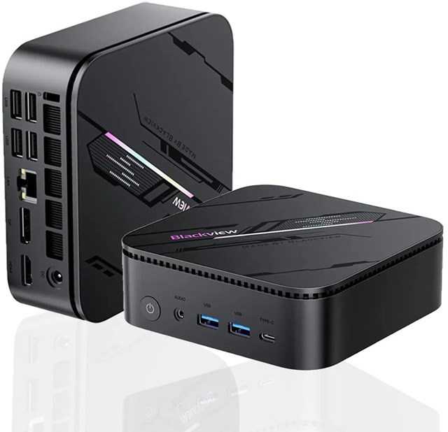 Mini kompiuteris Blackview MP100 Pro i5-12450H/16GB/1TB/W11 Pro juodas