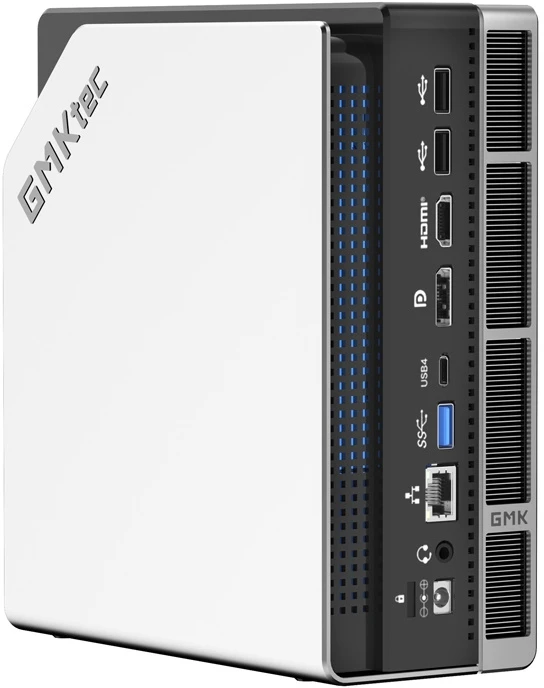 Mini PC - GMKtec EVO-X2 Ryzen AI Max+ 395, 64GB RAM, 1TB SSD, WiFi 7, Juoda/Sidabrinė