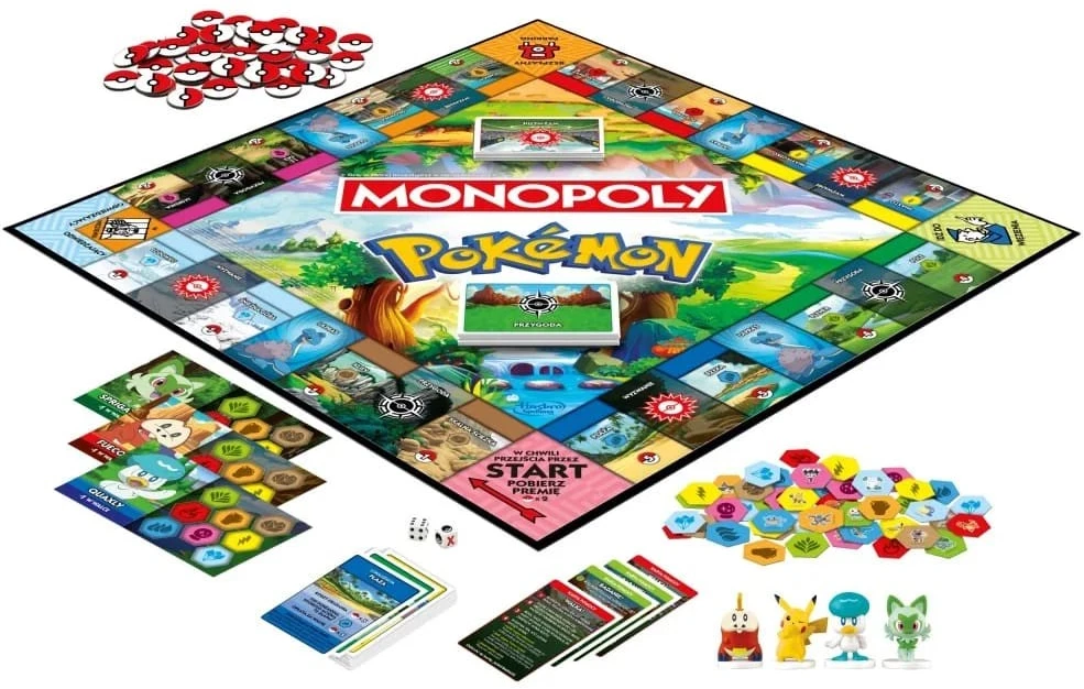 „Hasbro Monopoly Pokémon“ stalo žaidimas (lenkų kalba)