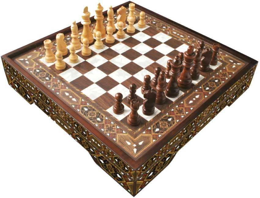 Star Vip Chess Set Pearl Lux L Dydžio Šachmatų Rinkinys
