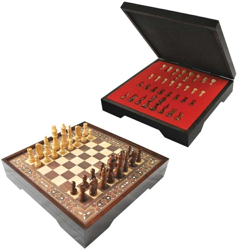 Star Vip Chess Set Walnut S Dydžio Šachmatų Rinkinys