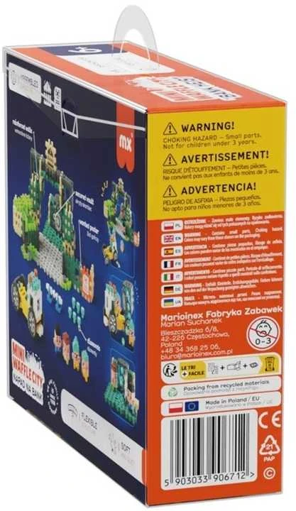 MARIOINEX Mini Waffle City banko apiplėšimo kaladėlės, 148 dalys