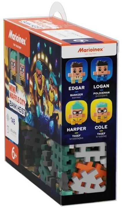 MARIOINEX Mini Waffle City banko apiplėšimo kaladėlės, 148 dalys