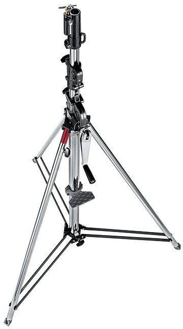 Statyvas - Manfrotto WIND-UP 30kg Apkrovos Talpa Plieninis Sidabrinis