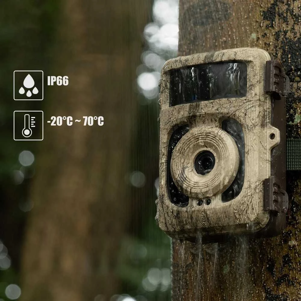 Stebėjimo Kamera - K&F Concept KF35.128 4K 32MP Bluetooth 120° FOV Naktinis Matymas IP66