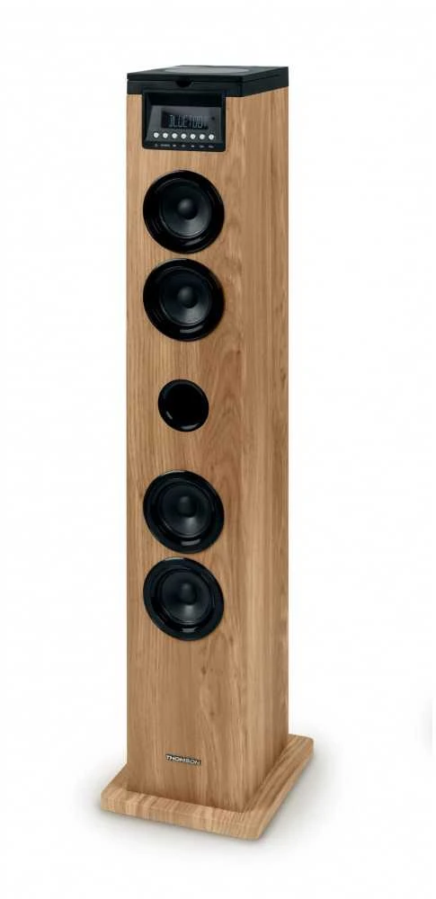 Muzikinis centras Stereo Sistema - Thomson Garso Bokštas 60W CD USB SD Radijas Aux Juodos Spalvos.