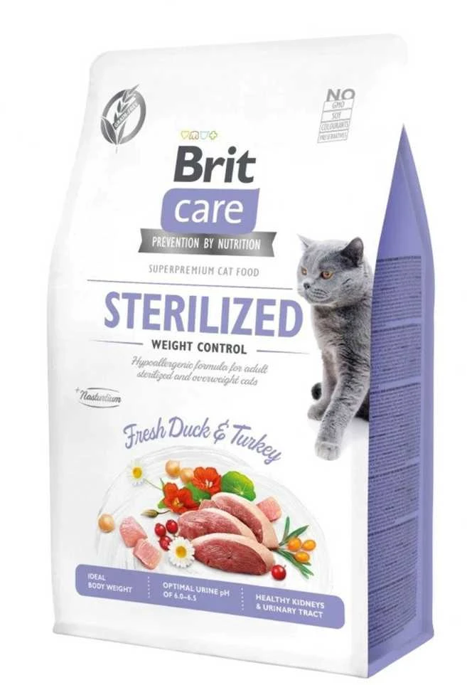Sausas Kačių maistas - BRIT Care Sterilized Weight Control, 7kg