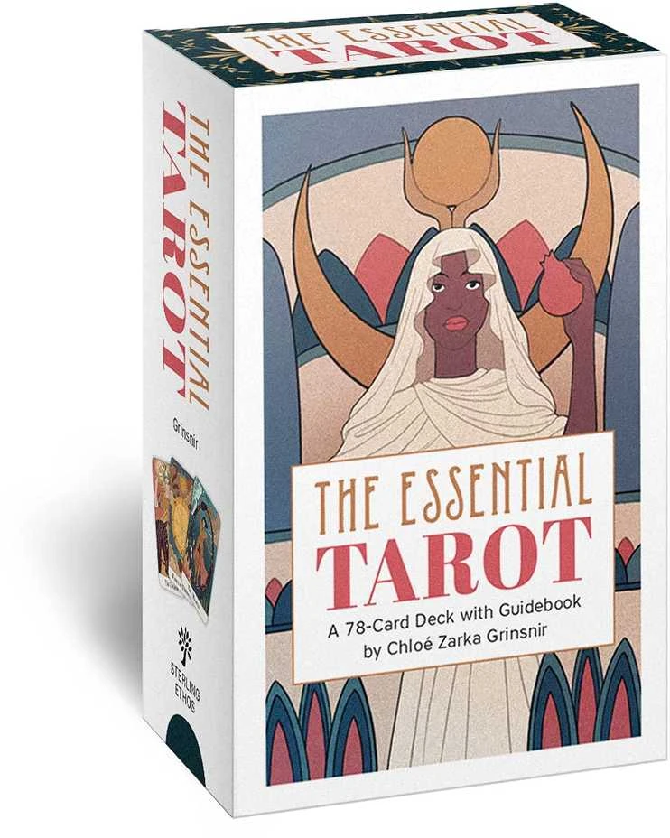 Sterling Ethos Taro kortų rinkinys - Esminės Tarot Kortos 78 Kortų Gidas 9x14x5 cm