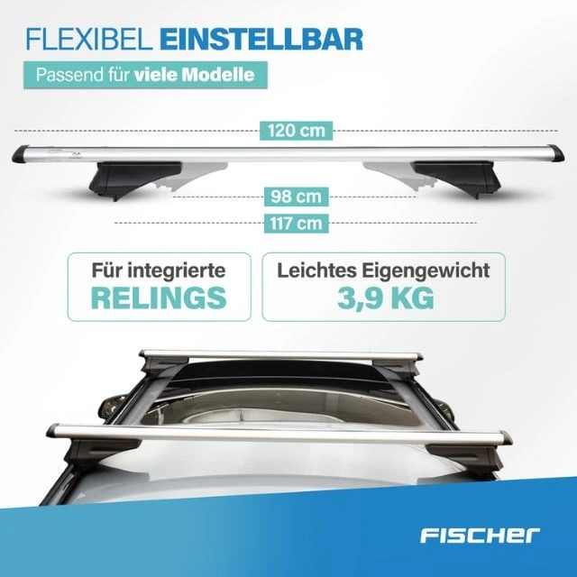 Fischer CrossLine 1.2 m open railing beams