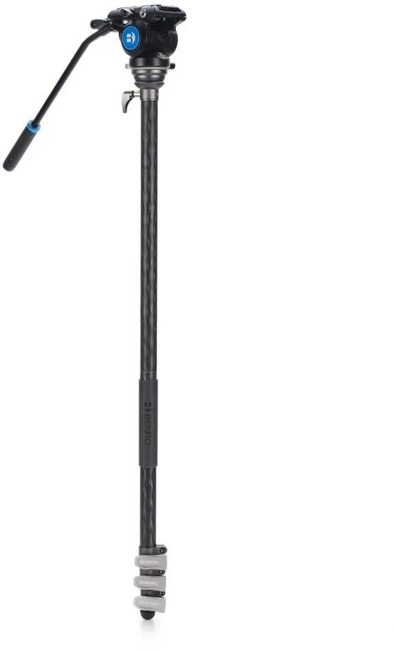 Stovas - Benro Rhino 24C+S4PRO (profesionalus, skysčio galva, reguliuojamas aukštis)