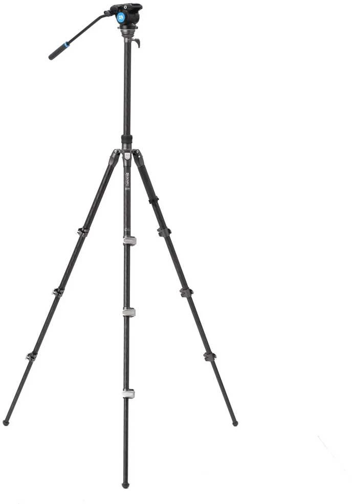 Stovas - Benro Rhino 24C+S4PRO (profesionalus, skysčio galva, reguliuojamas aukštis)
