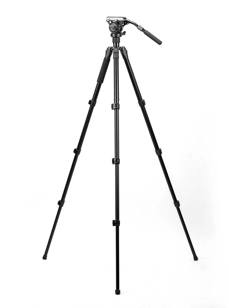 Stovas - Fotopro S5i Video Tripod, 5kg talpa, skysčio galva, lengvas