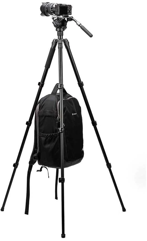 Stovas - Fotopro S5i Video Tripod, 5kg talpa, skysčio galva, lengvas