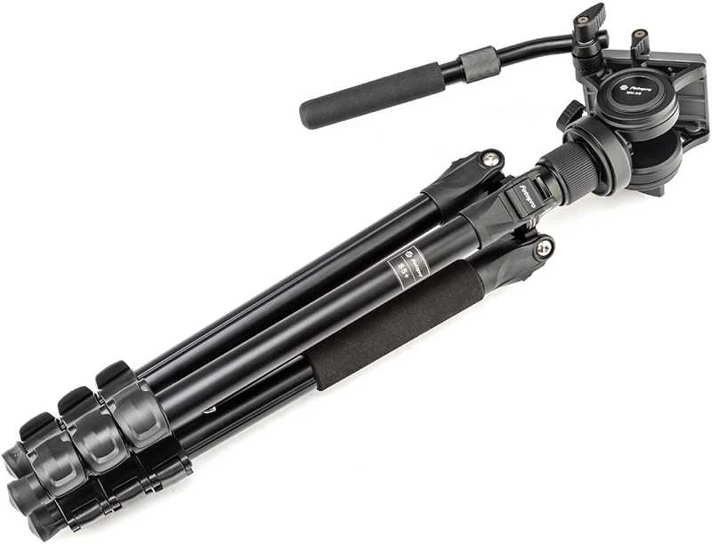 Stovas - Fotopro S5i Video Tripod, 5kg talpa, skysčio galva, lengvas