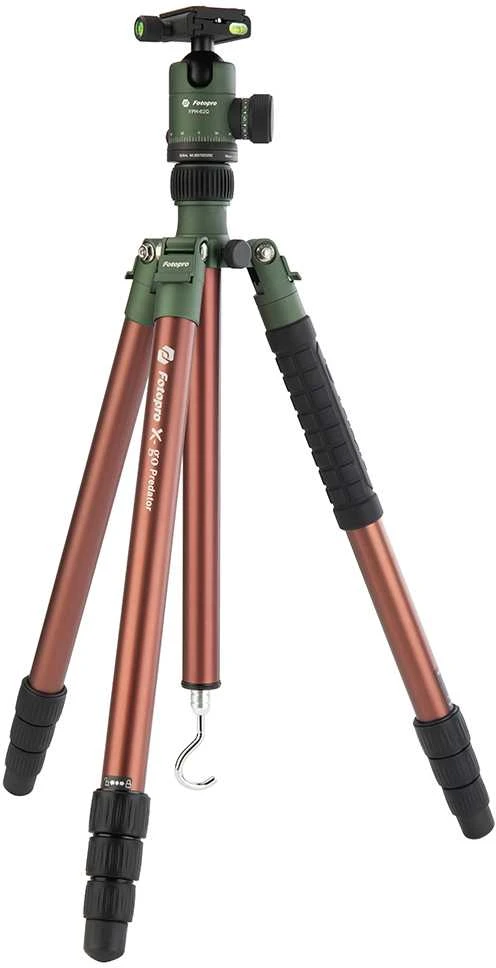 Stovas - Fotopro X Go Predator 12kg 4-sekcijų 47-172cm aliuminio žalias