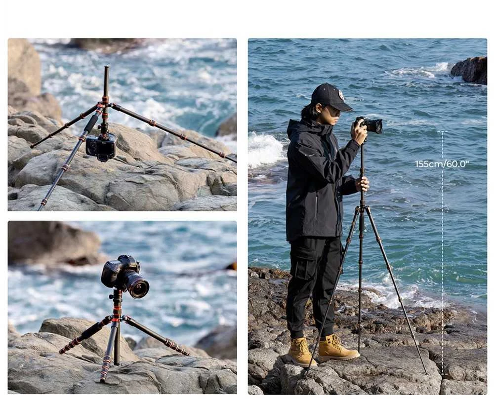 Stovas - K&F Concept BA225 Anglies Pluošto 152cm 4kg Apkrovos Talpa