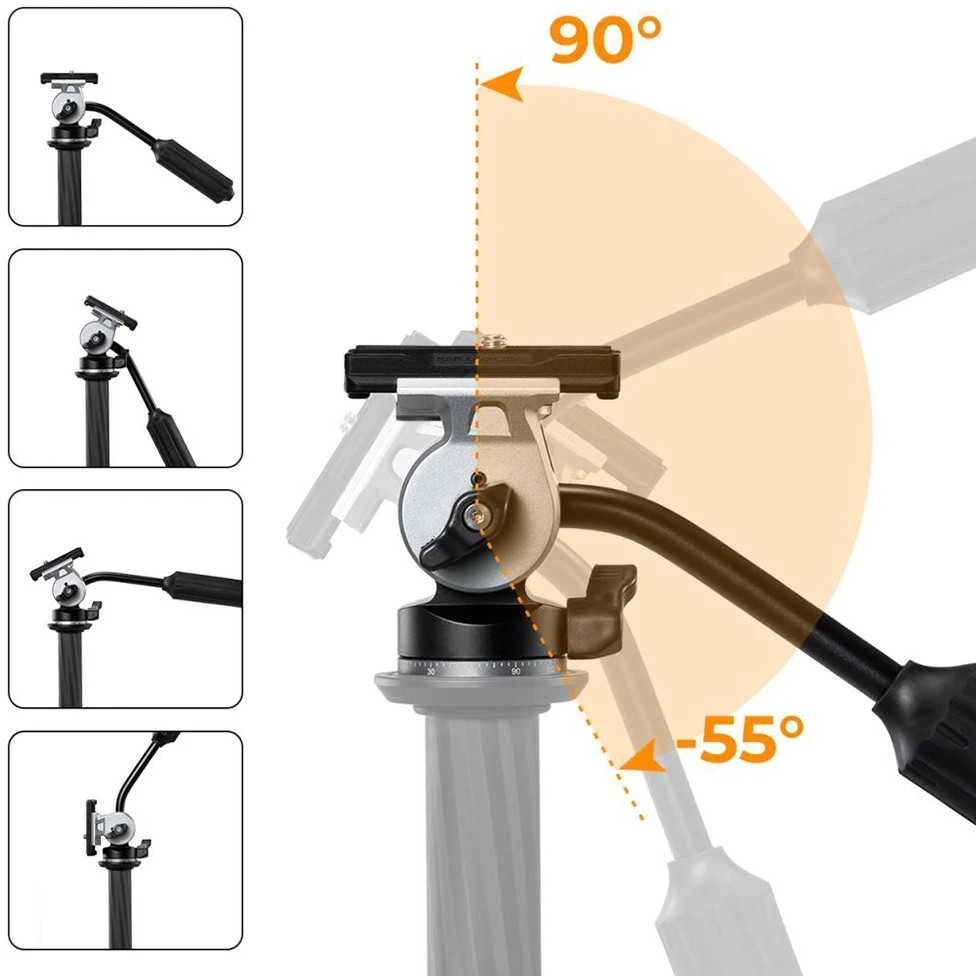 Stovas - K&F Concept FH-02 2D Aliuminio Lydinio 3kg Apkrovos Talpa