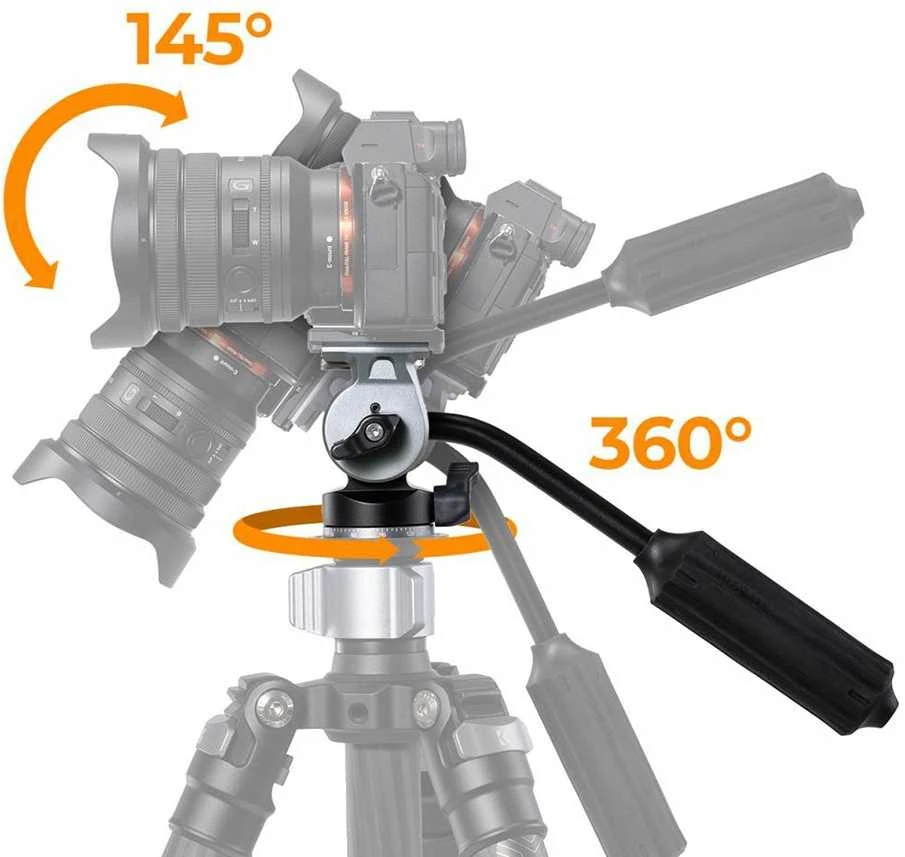 Stovas - K&F Concept FH-02 2D Aliuminio Lydinio 3kg Apkrovos Talpa