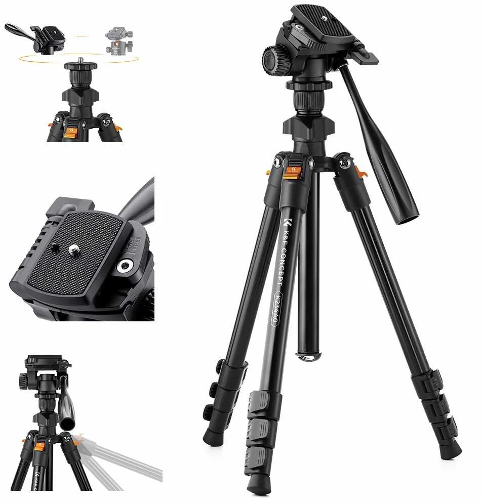 Stovas - K&F Concept K234A 175cm 4kg apkrova aliuminis